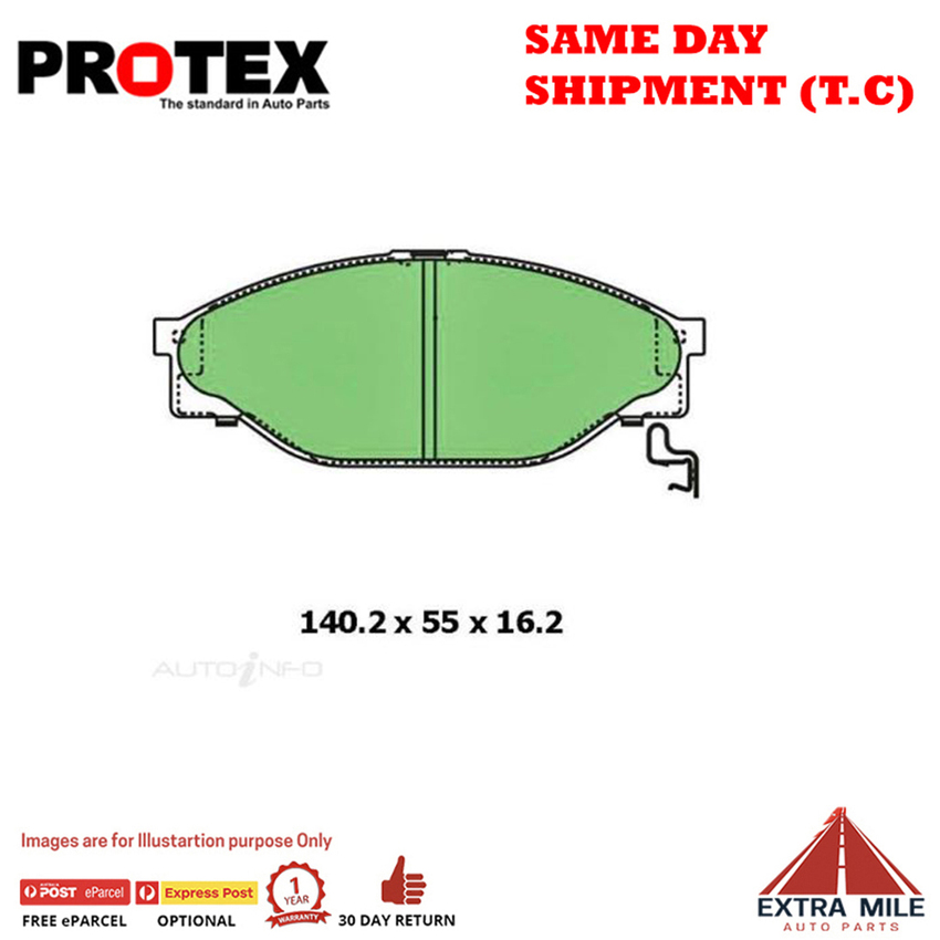 Ceramic Brake Pad Set Frnt For Toyota Hilux 3.0D RWD LN147R Diesel 2000-2005