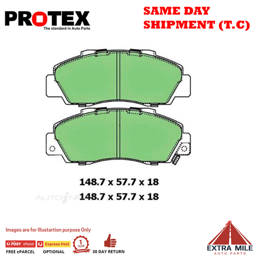 Ceramic Brake Pad Set Front For Honda Accord 2.3 CG5 Ptrl 97-99