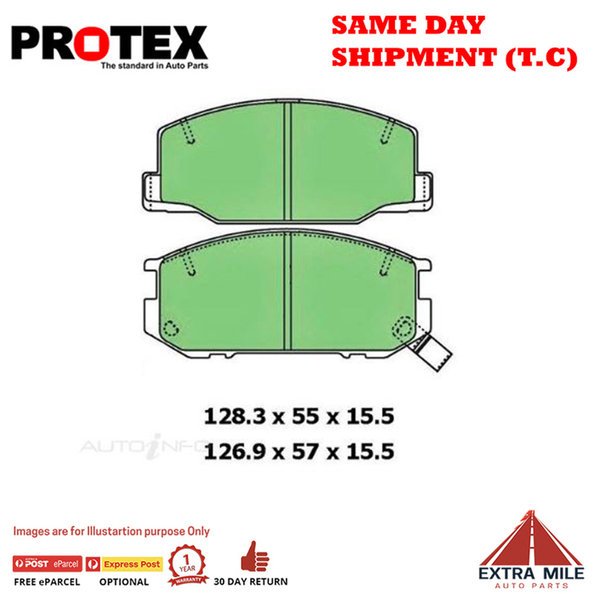 Ceramic Brake Pad Set Front For Toyota Tarago 2.4 Ptl 1990- 96