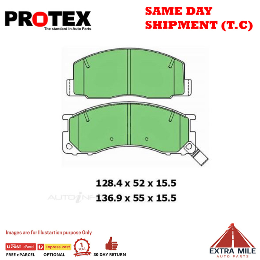 Protex Blue Brake Pad Set Front For Toyota Tarago 2.4 Ptl 90- 2000 