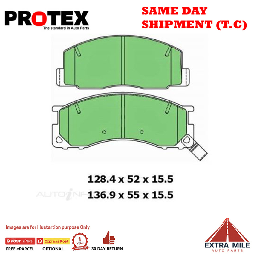 Ceramic Brake Pad Set Front For Toyota Tarago 2.4 Ptl 90-96
