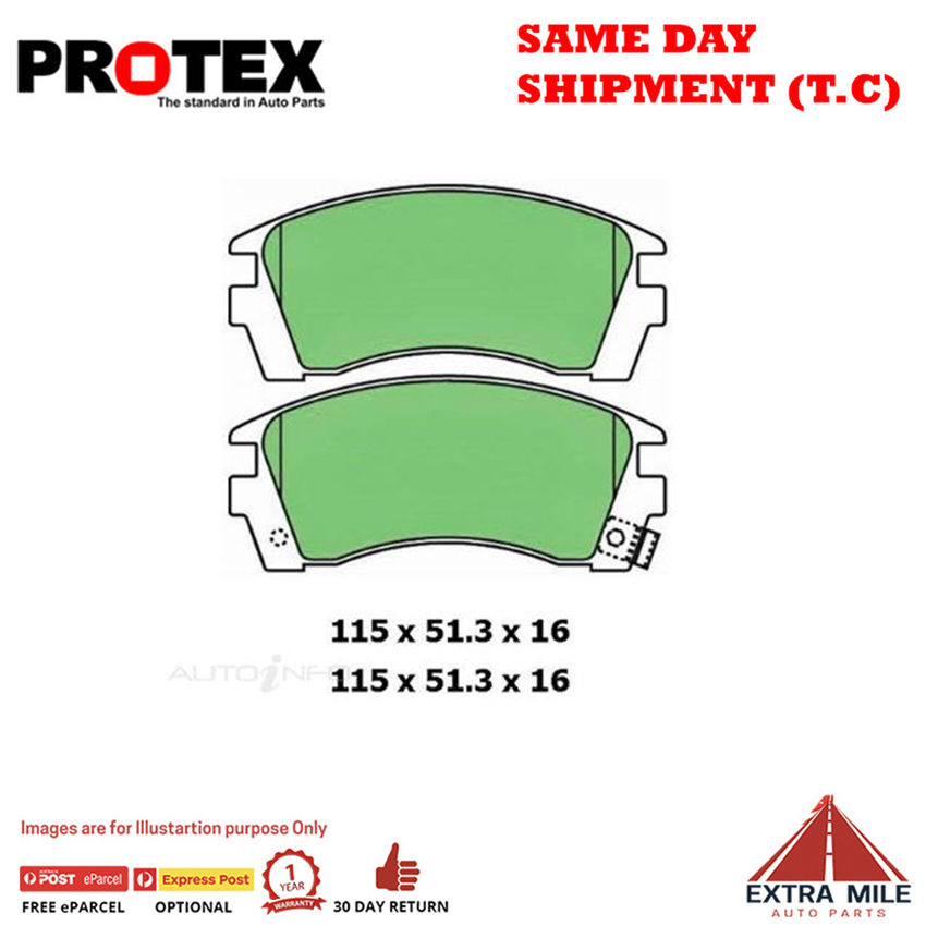 Ceramic Brake Pad Set Front For Nissan Pulsar 1.6 (N14) Ptl 1991-95