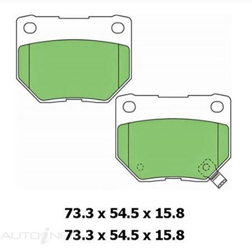 Protex Blue Brake Pad Set Rear For Nissan Skyline 2.5 Turbo R34 1998-2006 