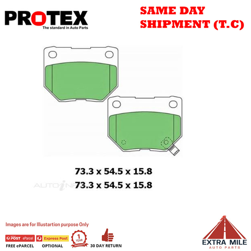 Ceramic Brake Pad Set Rear For Nissan 300 ZX 3.0 Twin Turbo Z32 Ptrl 1989-95