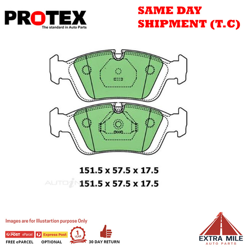Ceramic Brake Pad Set Front For For BMW 3 Series 318 is (E36) Ptl 92-95