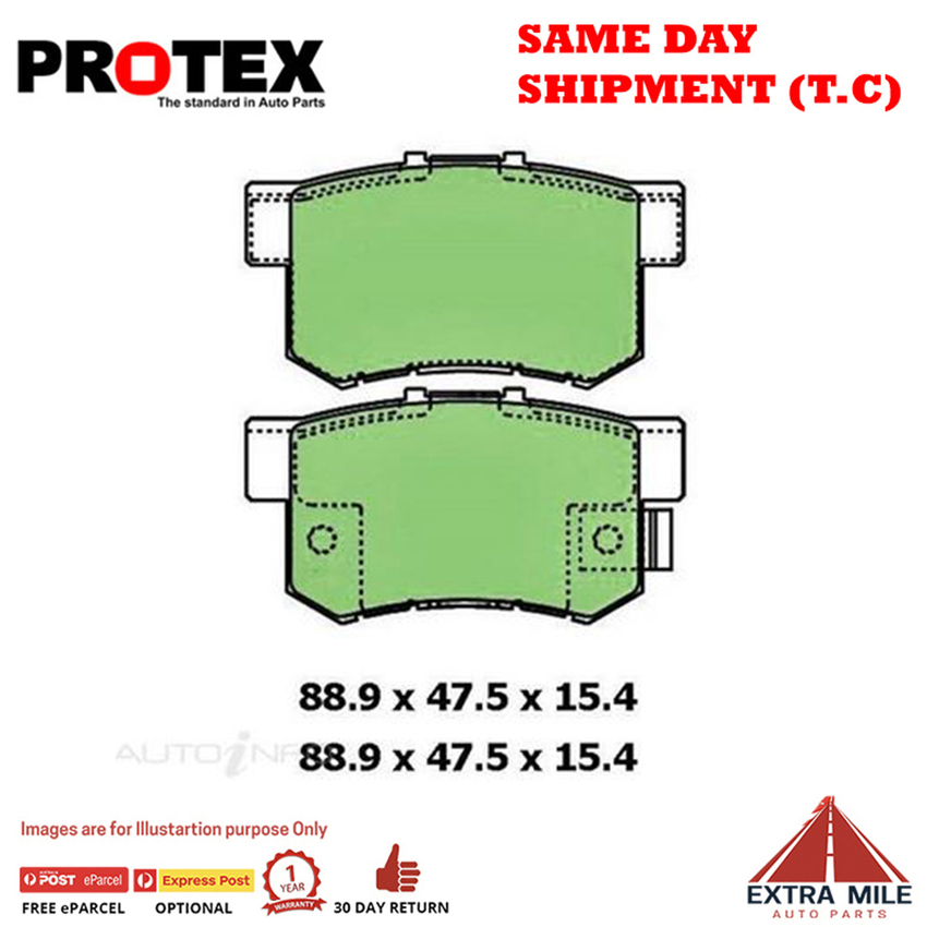 Protex Blue Brake Pad Set Rear For Honda , MG ZR - DB1230B