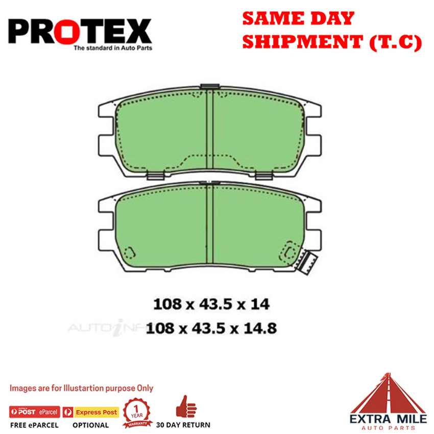 Ceramic Brake Pad Set Rear For Mitsubishi Delica 2.8TD Space Gear Dsl 96- 06