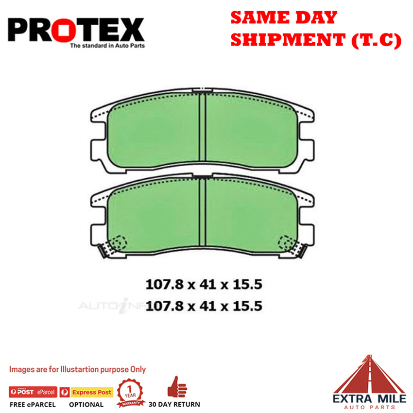 Ceramic Brake Pad Set Rear For Mitsubishi Magna 3.5 Series II Sports TJ 02-03