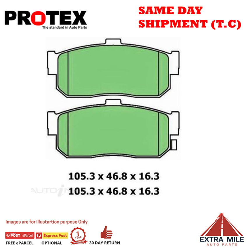 Ceramic Brake Pad Set Rear For Nissan Maxima 3.0 i (J30) Ptl 1990-94