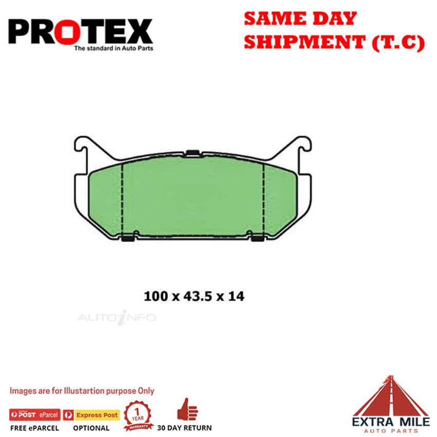 Ceramic Brake Pad Set Rear For Ford Probe 2.5 (ST,SU,SV) Ptl 94-1998
