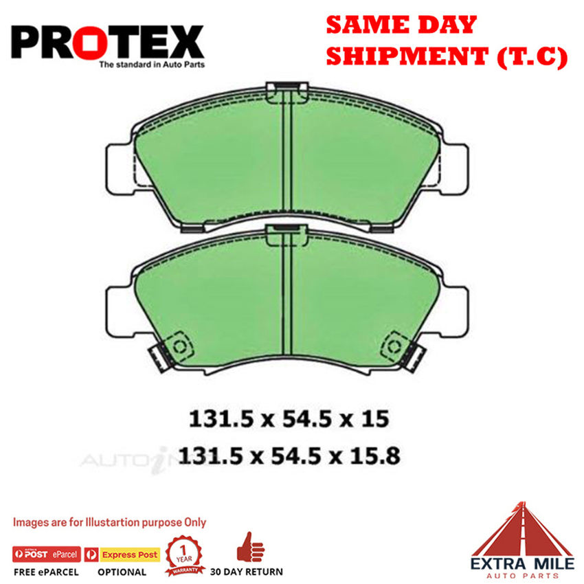 Ceramic Brake Pad Set Frnt For Honda Civic 1.6 si 16V EG,EH Petrol 1991-1993