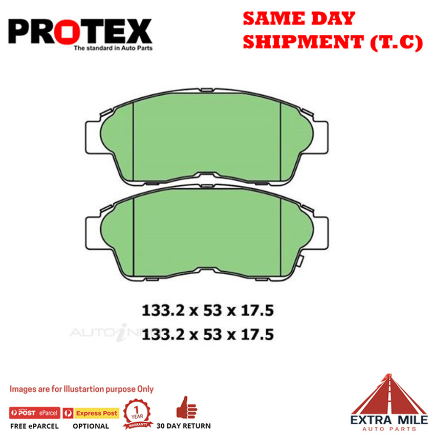 Ceramic Brake Pad Set Front For Toyota Corona 2 Ptl 92-97