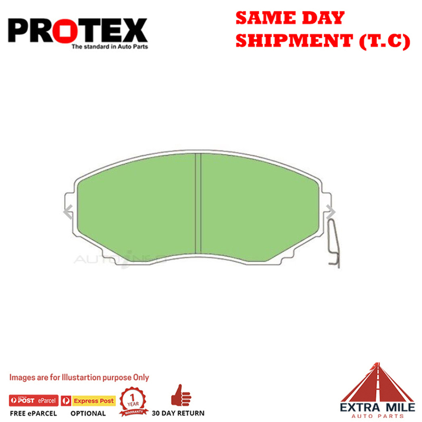 Protex Blue Brake Pad Set Front For Mazda E-Series E2000 SK Petrol 04-06 