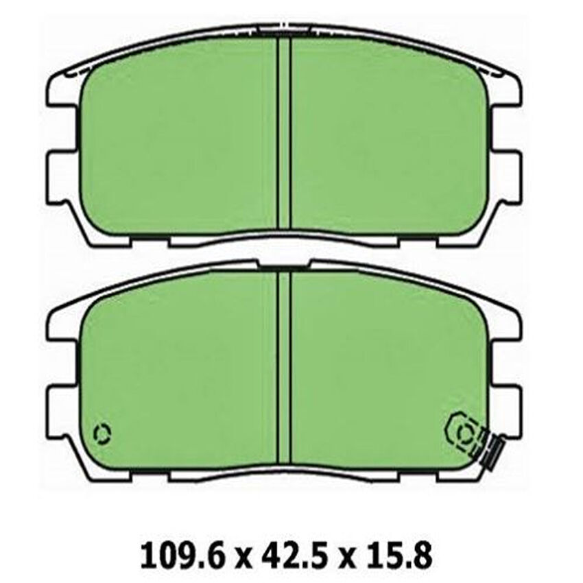 Protex Brake Pad Set Rear For Holden Rodeo TF 3.0L TD (TFR77) Diesel 01-03 CP