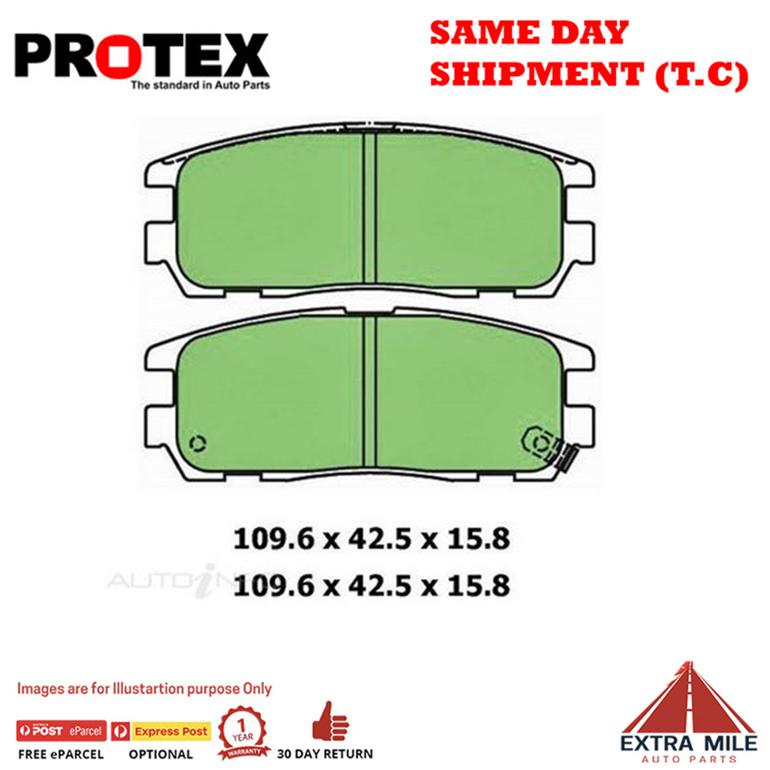 4WD Brake Pad Rear Set For Holden FRera 2.2 i Ptl 1999-2002 DB1280F-10