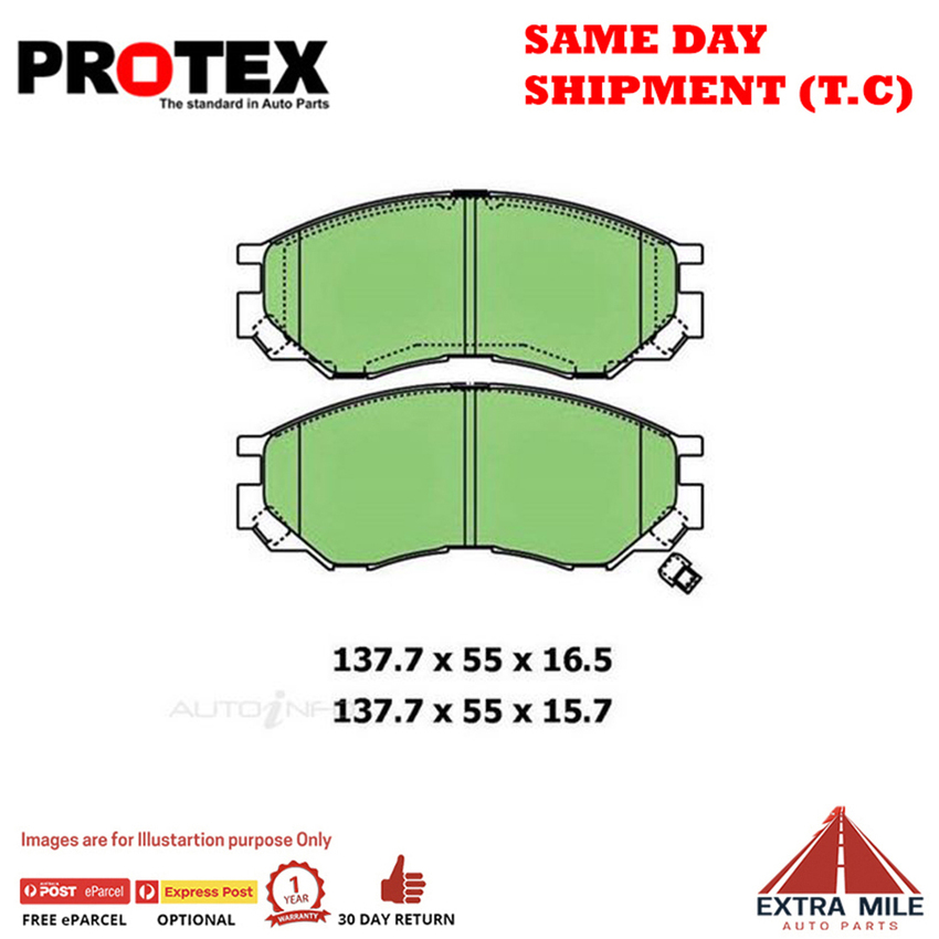Blue Brake Pad Set Frnt For Mitsubishi Starwagon 2.0 L300 GL (WA) Ptrl 94-96
