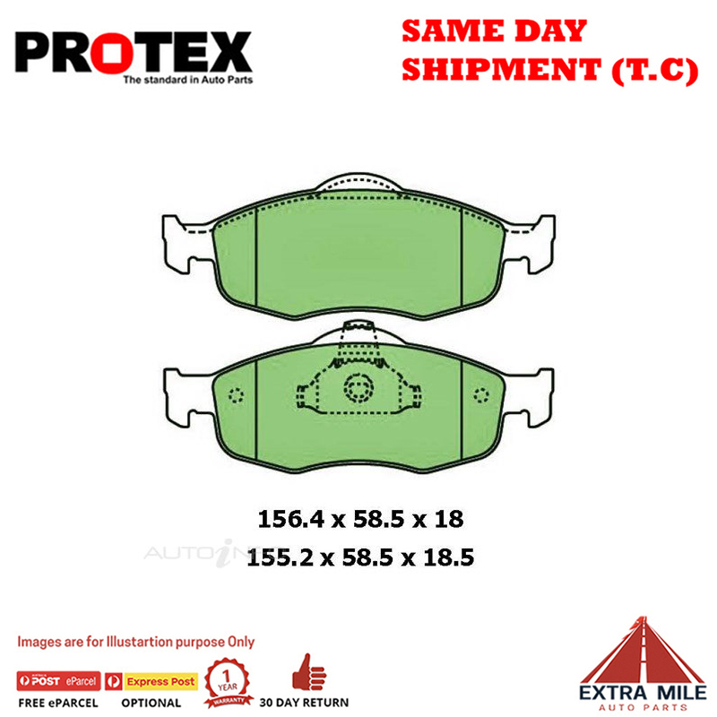 Ceramic Brake Pad Set Frnt For Ford Mondeo HA, HB, HC, HD, HE 2.0 i 1995-00
