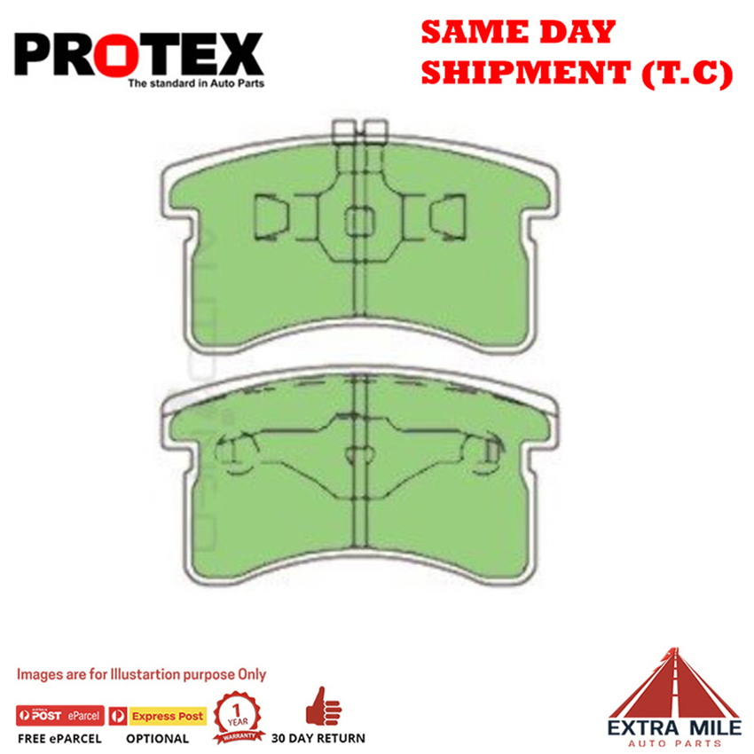 Protex Blue Brake Pad Set Front For cars WITHOUT Akebono calipers