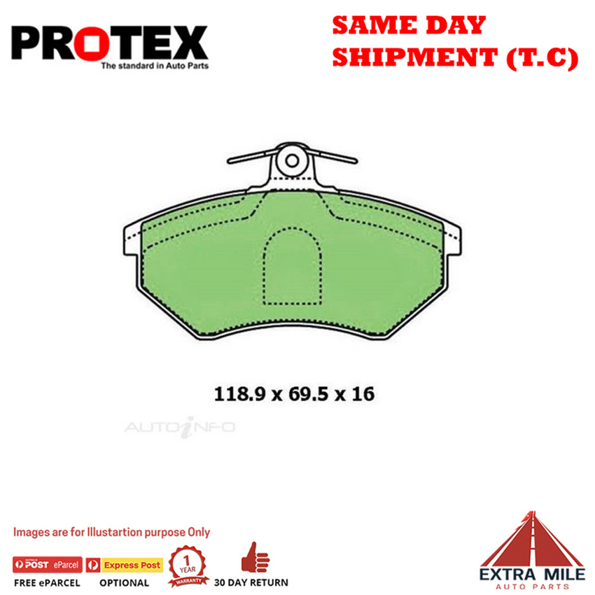 Ceramic Brake Pad Set Front For Audi 80 2.6 Petrol 1992-1996