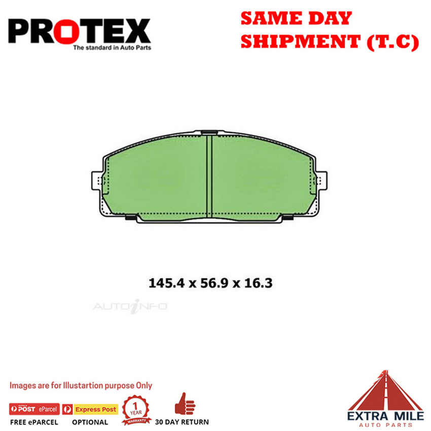 Ceramic Brake Pad Set Frnt For Toyota Hiace SBV 2.4 SBV RCH12_, RCH22_ 95-05