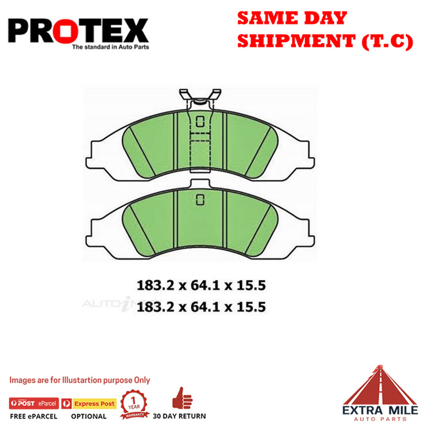 Ceramic Brake Pad Set Front For Holden Statesman WL 6.0 V8 Ptl 2006-06