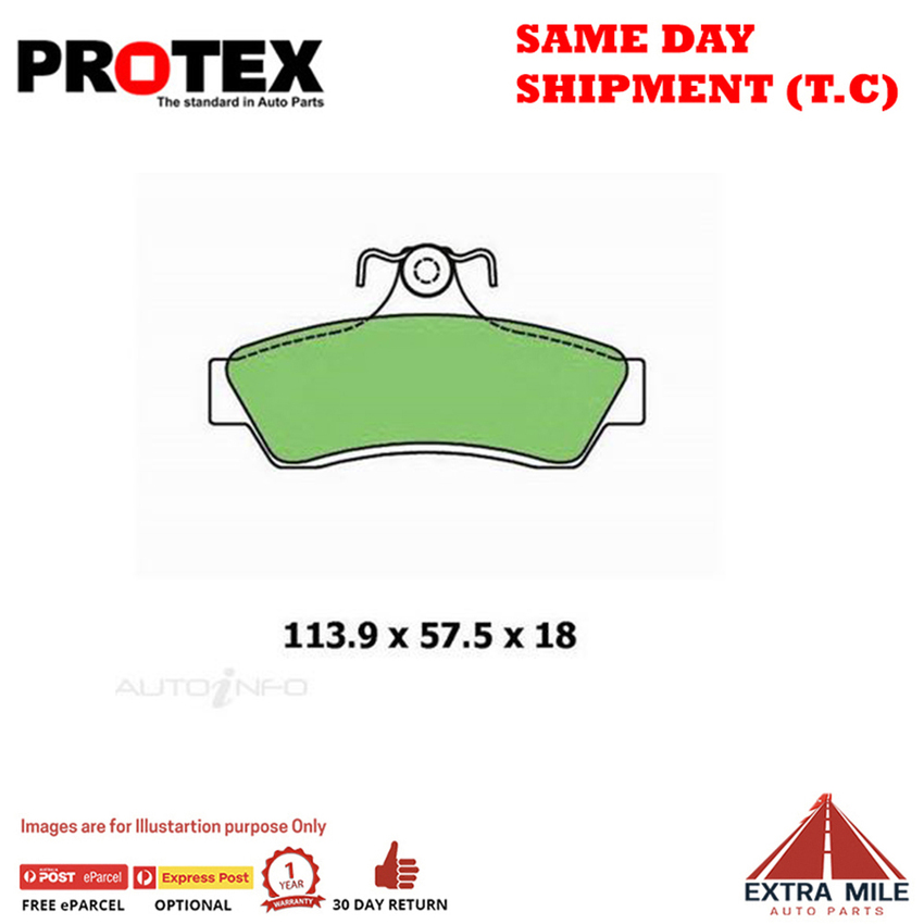 Ceramic Brake Pad Set Rear For Holden Calais VX 3.8 V6 S/Charged Ptl 2000-02