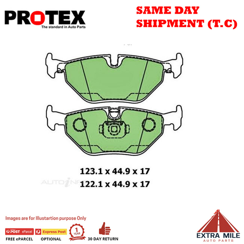 Ceramic Brake Pad Set Rear For BMW 5 Series 520 i (E39) Petrol 1996-2000