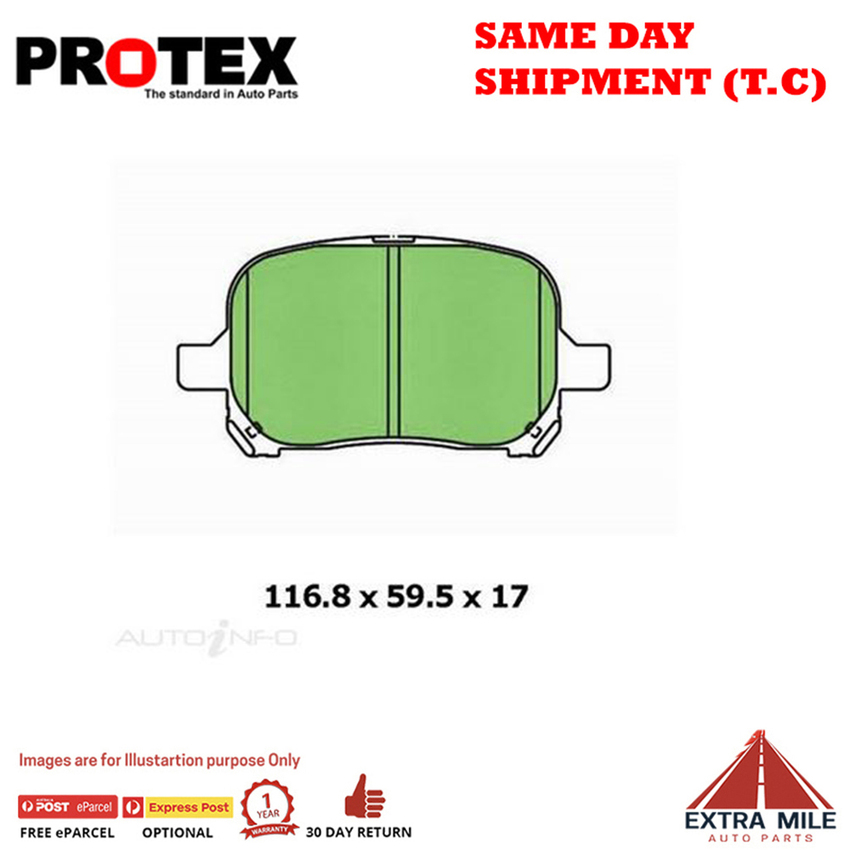 Ceramic Brake Pad Set Front For Toyota Tarago 2.4 Ptl 2000- 2006