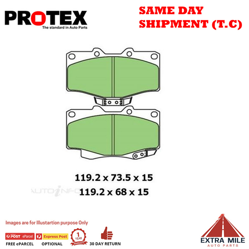 Ceramic Brake Pad Set Frnt For Toyota 4 Runner 3.0 V6 VZN130 Ptrl 1990-95