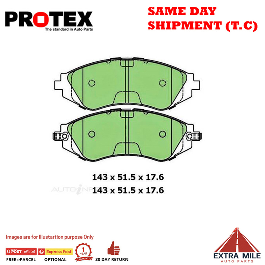 Ceramic Brake Pad Set Frnt For Daewoo Cielo Load Runner 1.5 Petrol 1996-1997