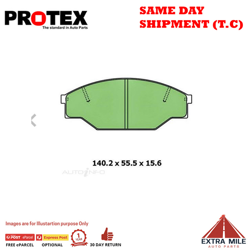 Ceramic Brake Pad Set Front For Toyota Hiace 2.4D (LH71) Diesel 84-89