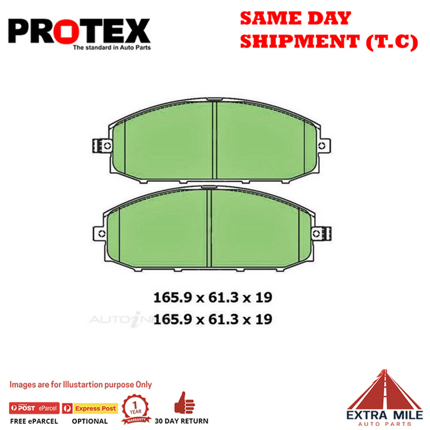 Ceramic Brake Pad Set Frnt For Nissan Patrol 4.2 (GU) Diesel 1999-2004