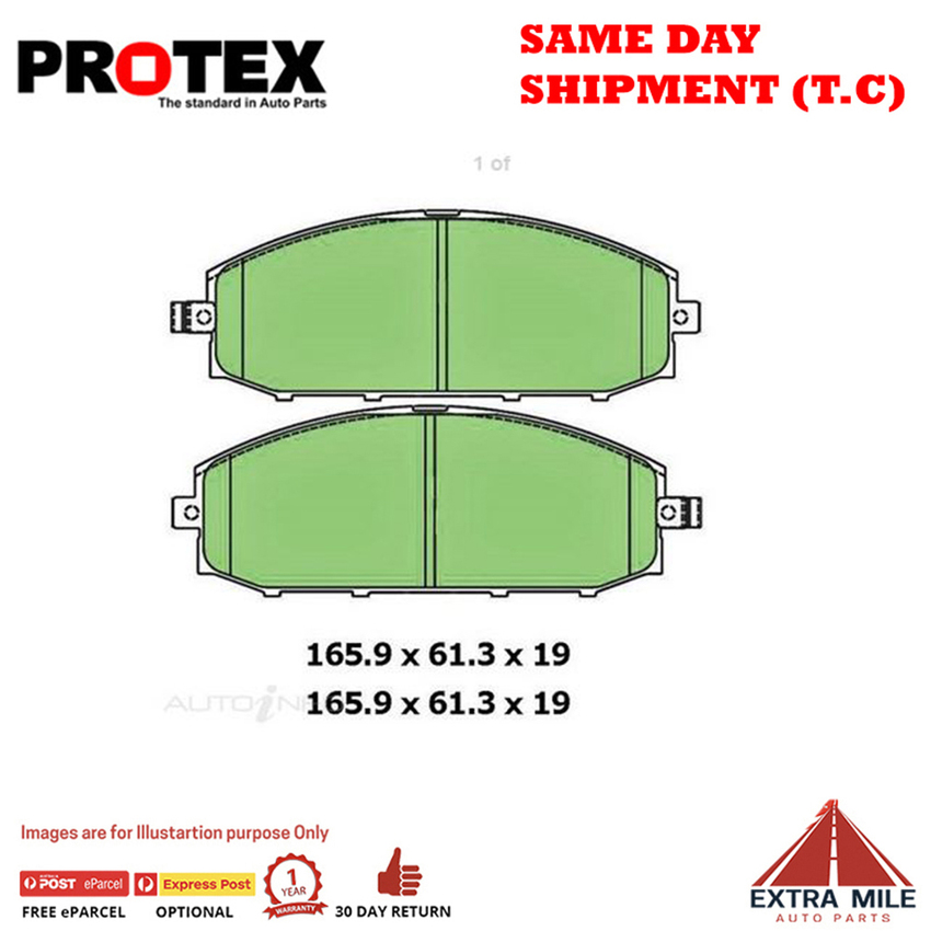 4WD Brake Pad Front Set For Nissan Patrol 4.5 (GU) Petrol 1997-2001