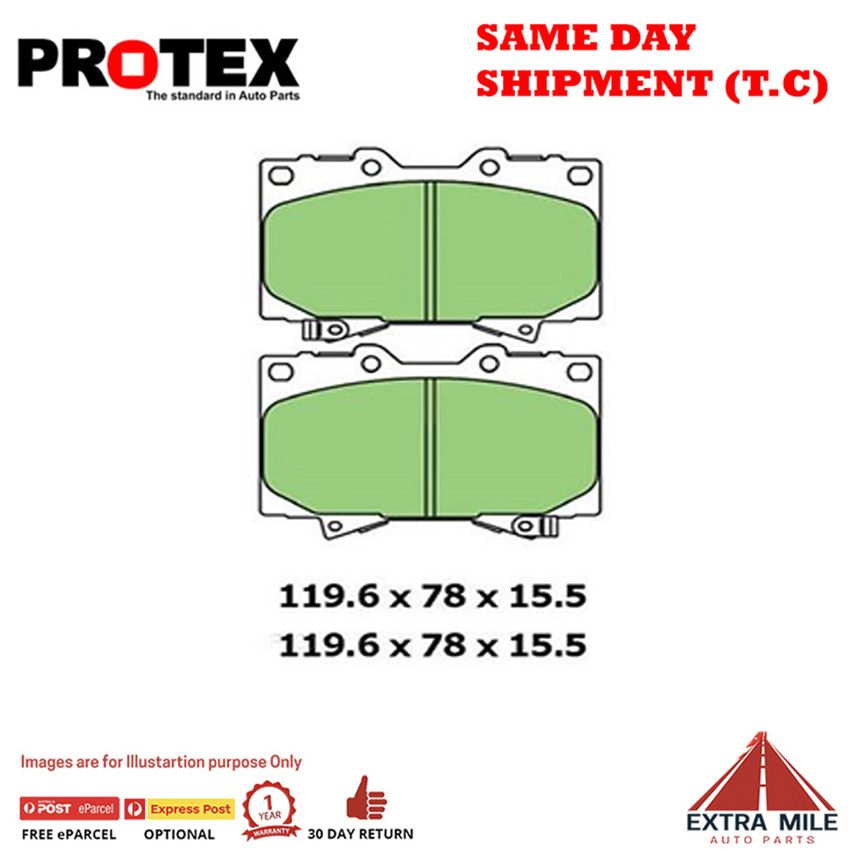 PTX 4WD Brake Pad Front Set For Lexus LS LS460 (USF40R) Petrol 2012-20