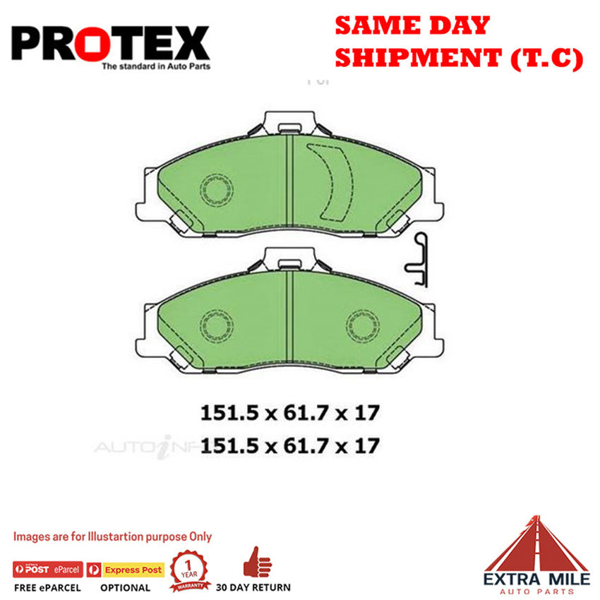 Ceramic Brake Pad Set Front For Ford Courier 2.6 i (PE) Petrol 99-02