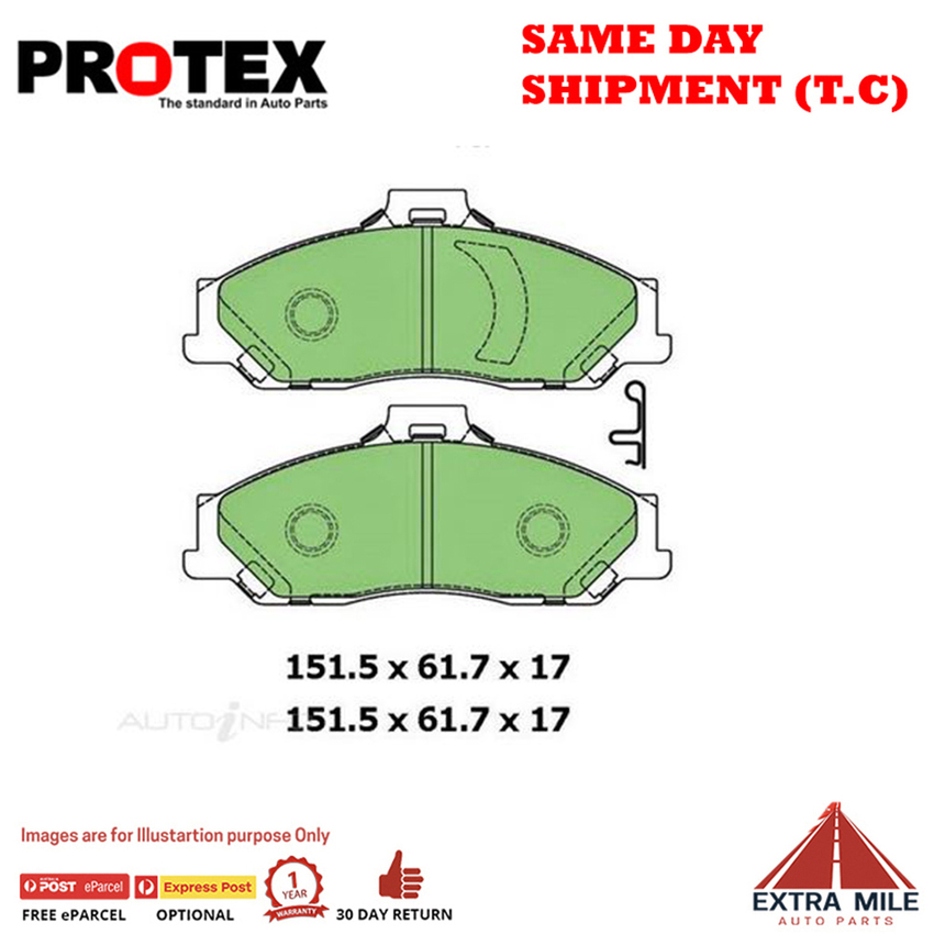4WD Brake Pad Front Set For Ford Courier 2.5 TD (PH) Diesel 04-06 DB1366F-11