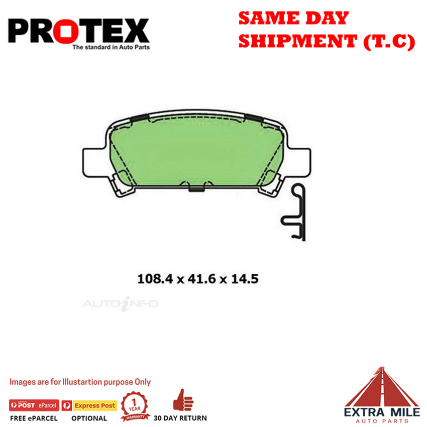Ceramic Brake Pad Set Rear For Subaru Impreza 2.0 (GD) Ptl 01-02 CP