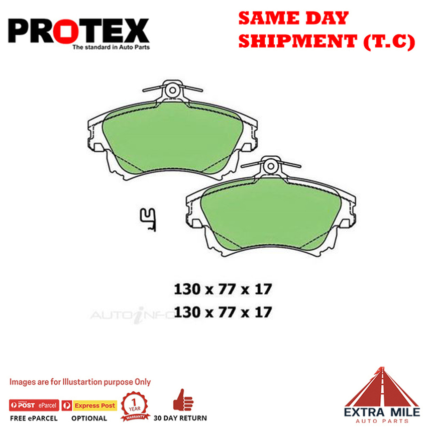 Ceramic Brake Pad Set Front For Volvo S40 2.0 T (VS) 120kw Ptl 2001-03