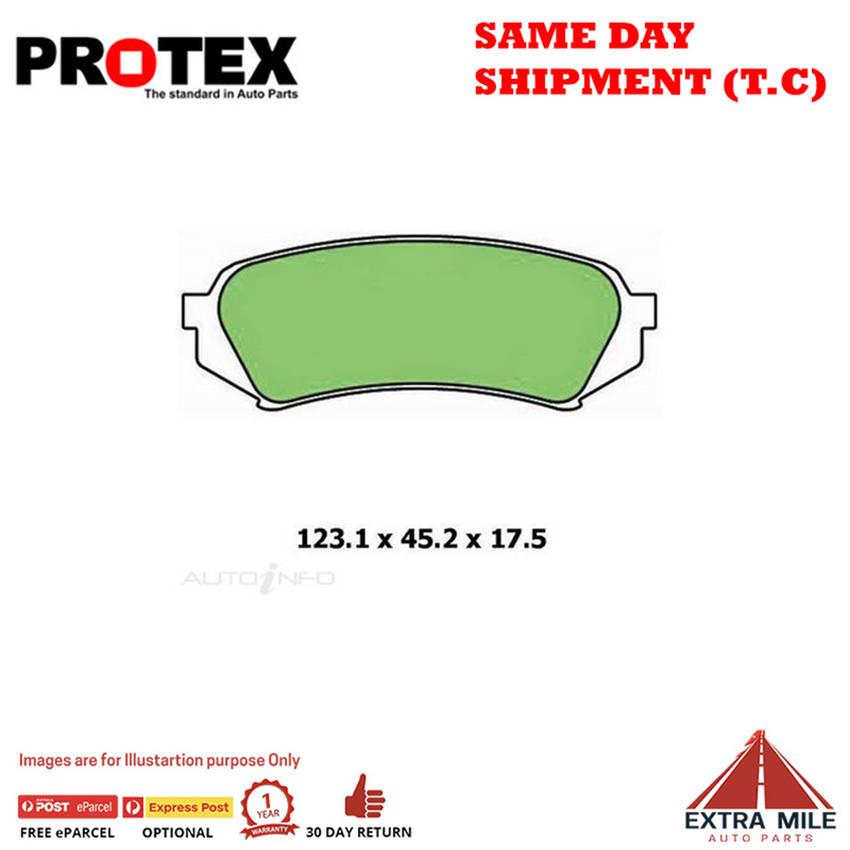 Blue Brake Pad Set Rear For Toyota Landcruiser 100 Series 4.2 TD HDJ100 00-07 