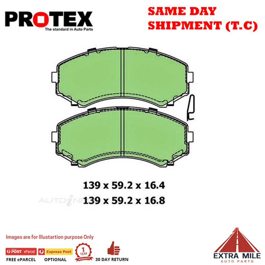 Ceramic Brake Pad Set Frnt For Mazda E-Series E2500 D (SR2) Diesel 1997-2003