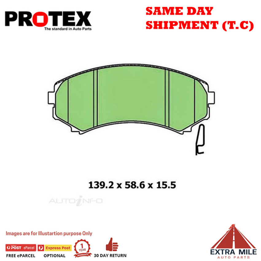 4WD Brake Pad Front Set For Mitsubishi Pajero 3.5 (NM,NP) Petrol 2000-2004