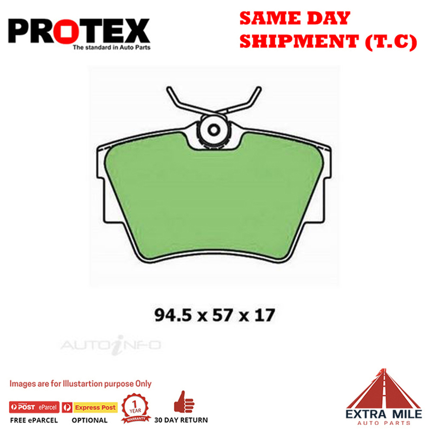 Blue Brake Pad Set Rear For Volkswagen Transporter/Caravelle 2.5 Syncro 95-03