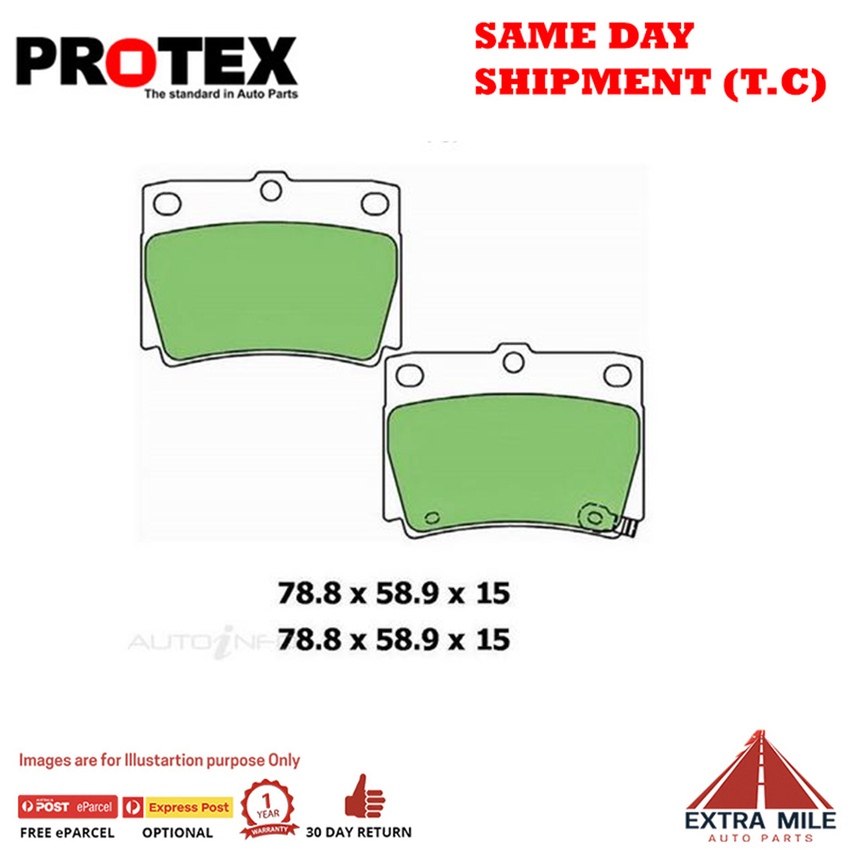 Ceramic Brake Pad Set Rear For Mitsubishi Pajero 3.2 TD NS,NT Dsl 12- 2019