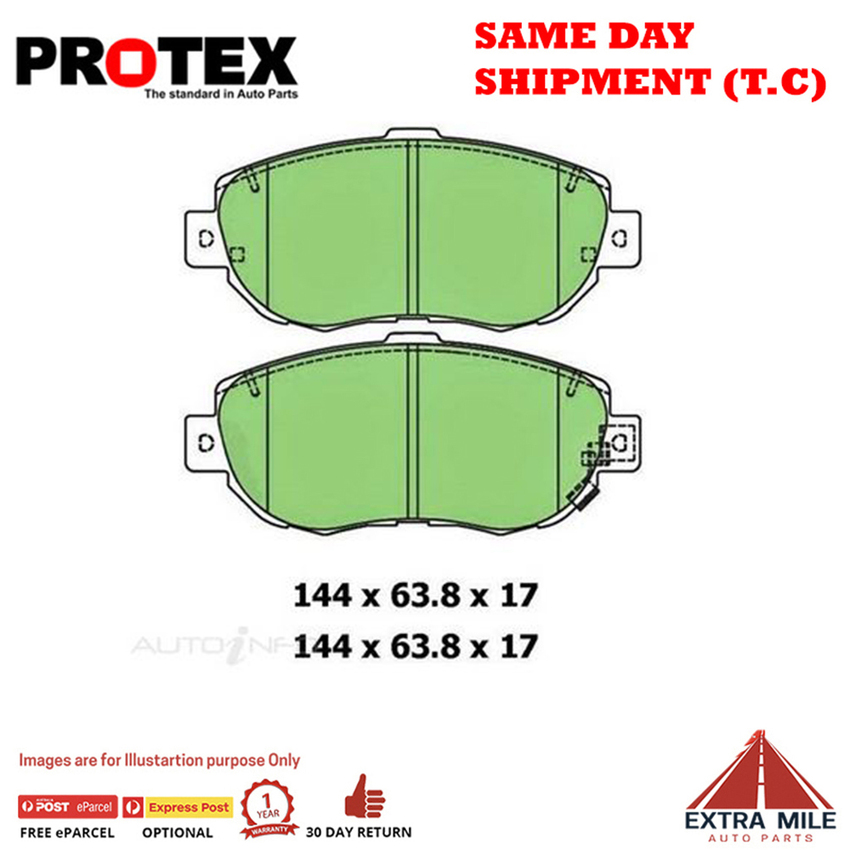 Protex Blue Brake Pad Set Front For Lexus GS GS430 V8 (UZS190) Petrol 2005-2011