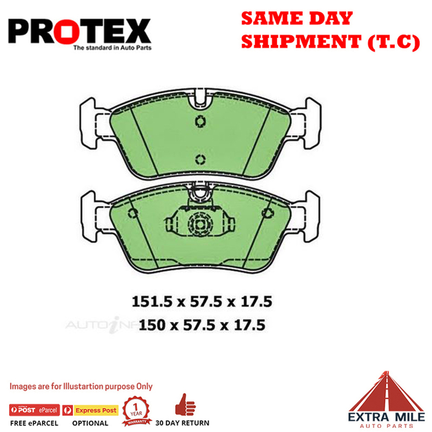 Protex Blue Brake Pad Set Front For BMW 3 Series 3 d (E46) Diesel 98-01