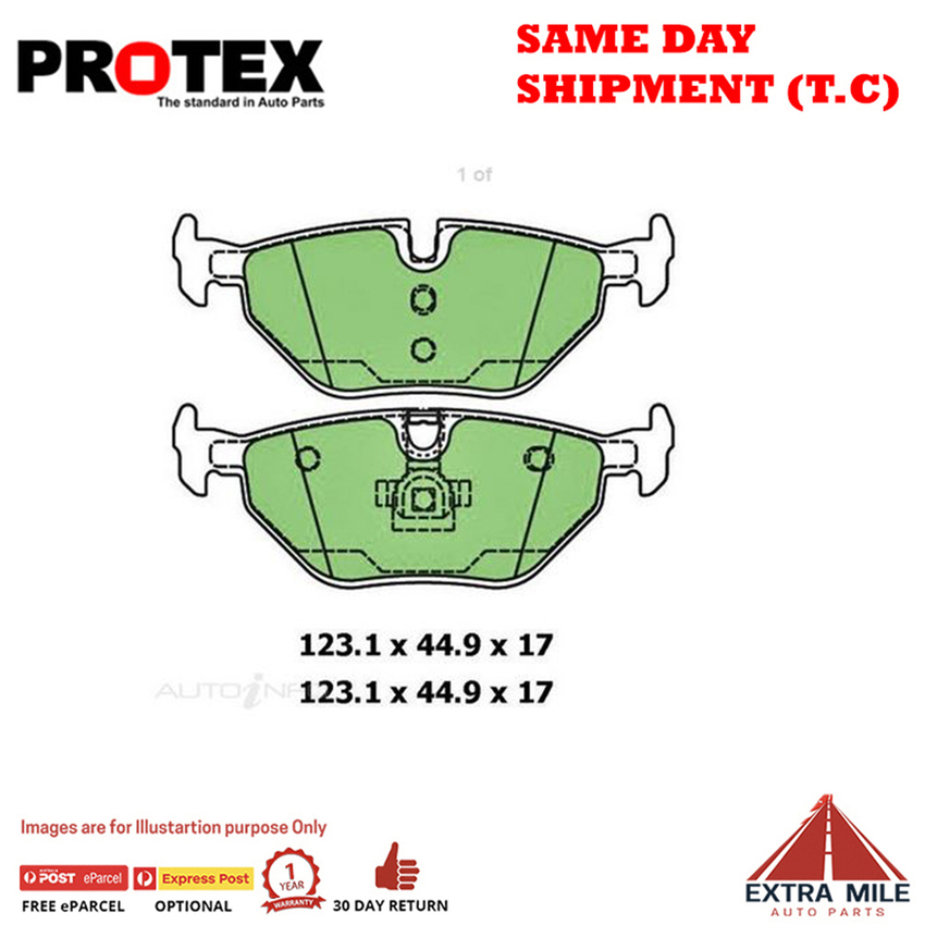 Ceramic Brake Pad Set Rear For BMW 3 Series 316 i (E36) 75kw Ptl 1993-1999