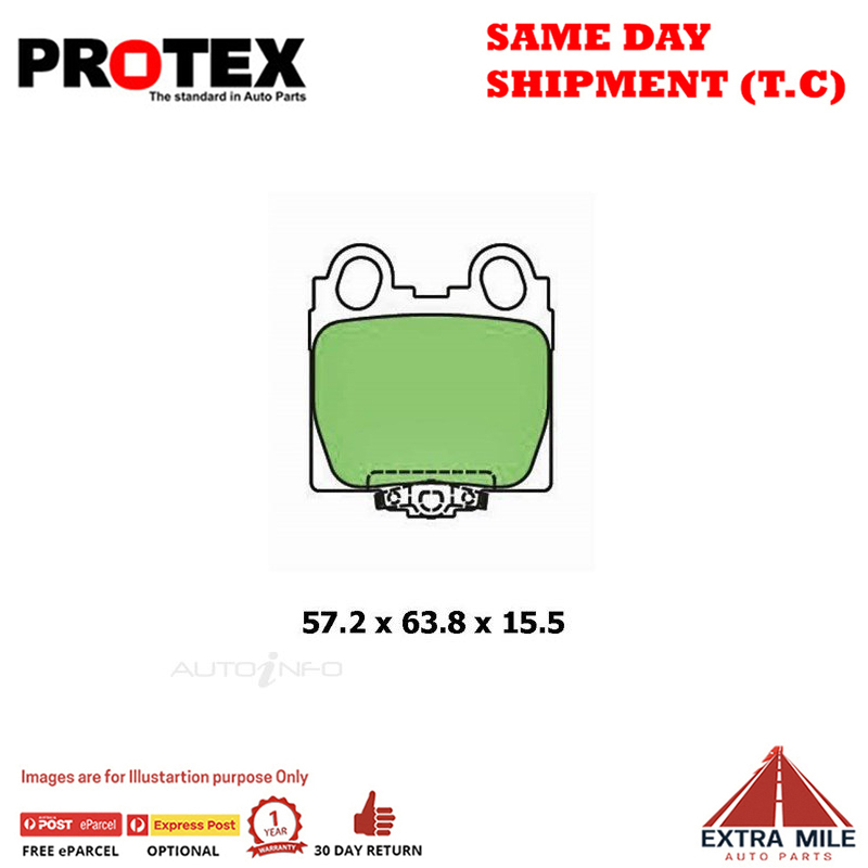 Ceramic Brake Pad Set Rear For Lexus GS UZS161, JZS160 300 1997-2005