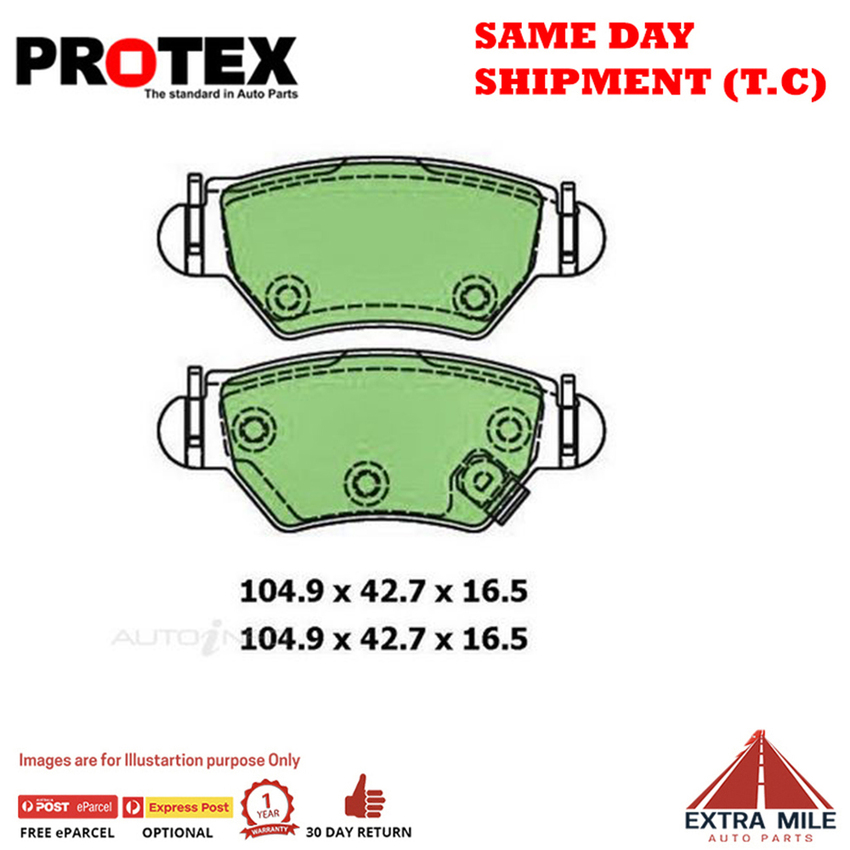 Ceramic Brake Pad Set Rear For Holden Astra 2.0 i Turbo TS 2002-04
