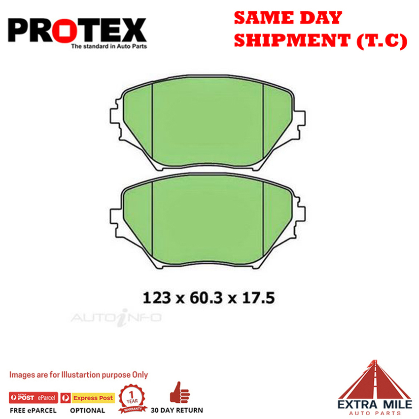 4WD Brake Pad Front Set For Toyota Rav 4 2.4 VVTi 4x4 (XA20) Ptl 2003-05