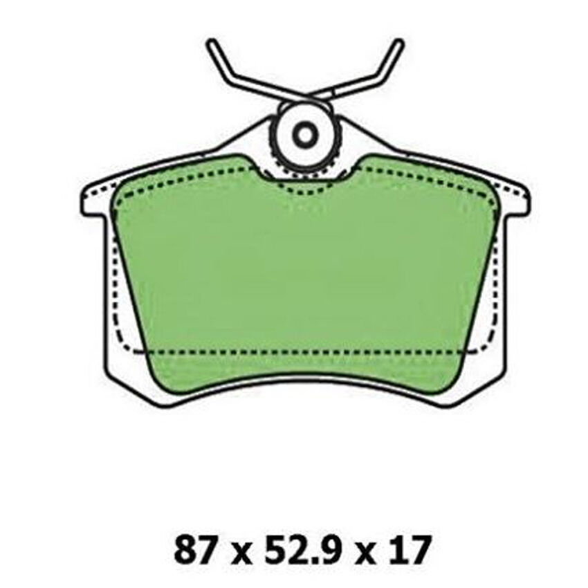 Protex Rear Brake Pad Set For Volkswagen GOLF 1J1 2.8 VR6 4motion 1997-2005